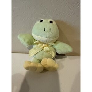 Animal Adventure Mint Green Plush Yellow Ribbon 9" Stuffed Toy